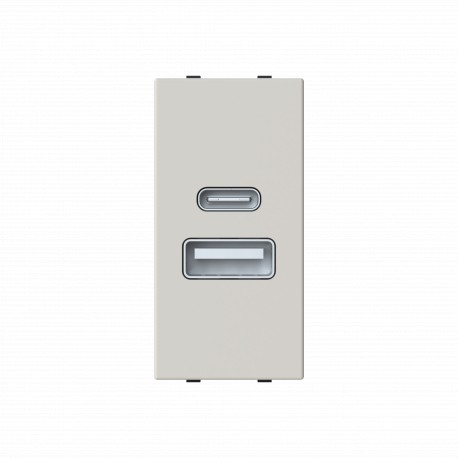 Niessen 2CLA218530N6201 Cargador USB-A+C 10,5W 1M DN